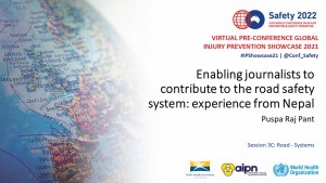 Virtual Pre-conference Global Injury Prevention Showcase 2021